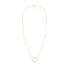 Personalized Rosecliff Heart Birthstone Necklace in 14k Gold sold by Haverhill