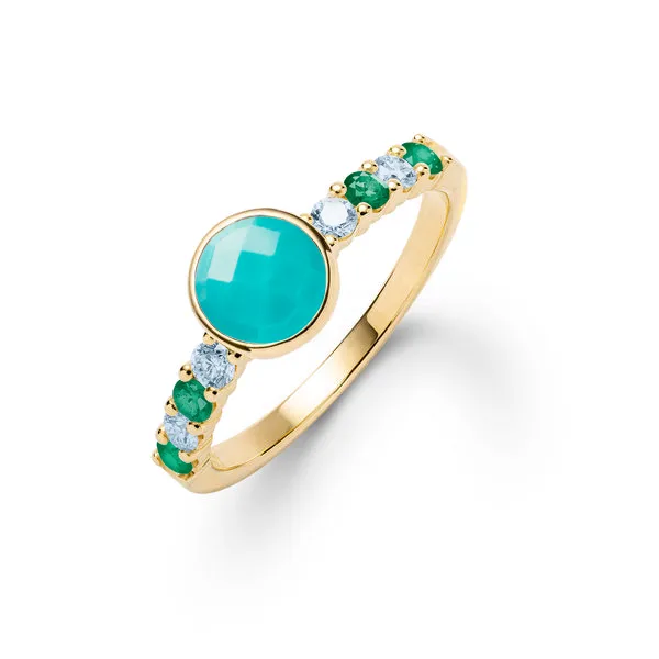 Personalized Rosecliff Grand Ring in 14k Gold sold by Haverhill