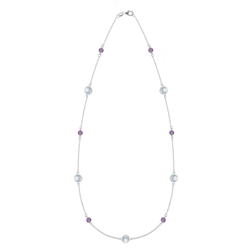 Personalized Bayberry Grand & Classic 11 Stone Necklace in 14k Gold sold by Haverhill