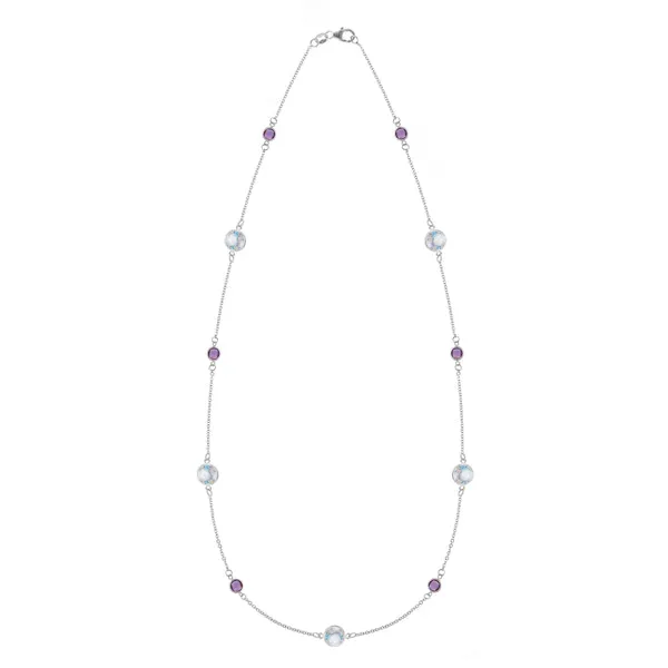 Personalized Bayberry Grand & Classic 11 Stone Necklace in 14k Gold sold by Haverhill