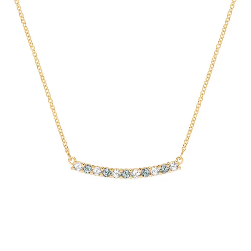 Personalized Rosecliff Bar Necklace in 14k Gold sold by Haverhill