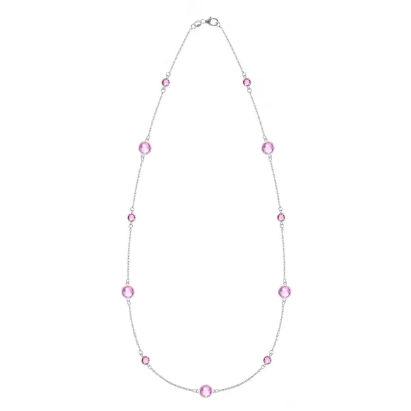 Personalized Bayberry Grand & Classic 11 Stone Necklace in 14k Gold sold by Haverhill