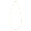 Personalized Classic 3 Birthstone Necklace in 14k Gold sold by Haverhill