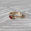 Rosecliff Grand Garnet Ring in 14k Gold (January) sold by Haverhill