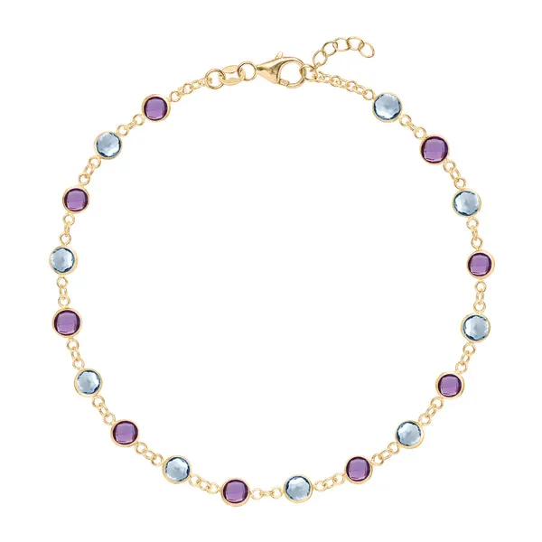 Personalized Newport Birthstone Bracelet in 14k Gold sold by Haverhill