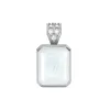 Warren Rainbow Moonstone Pendant with Diamond Bale in 14k Gold (June) sold by Haverhill