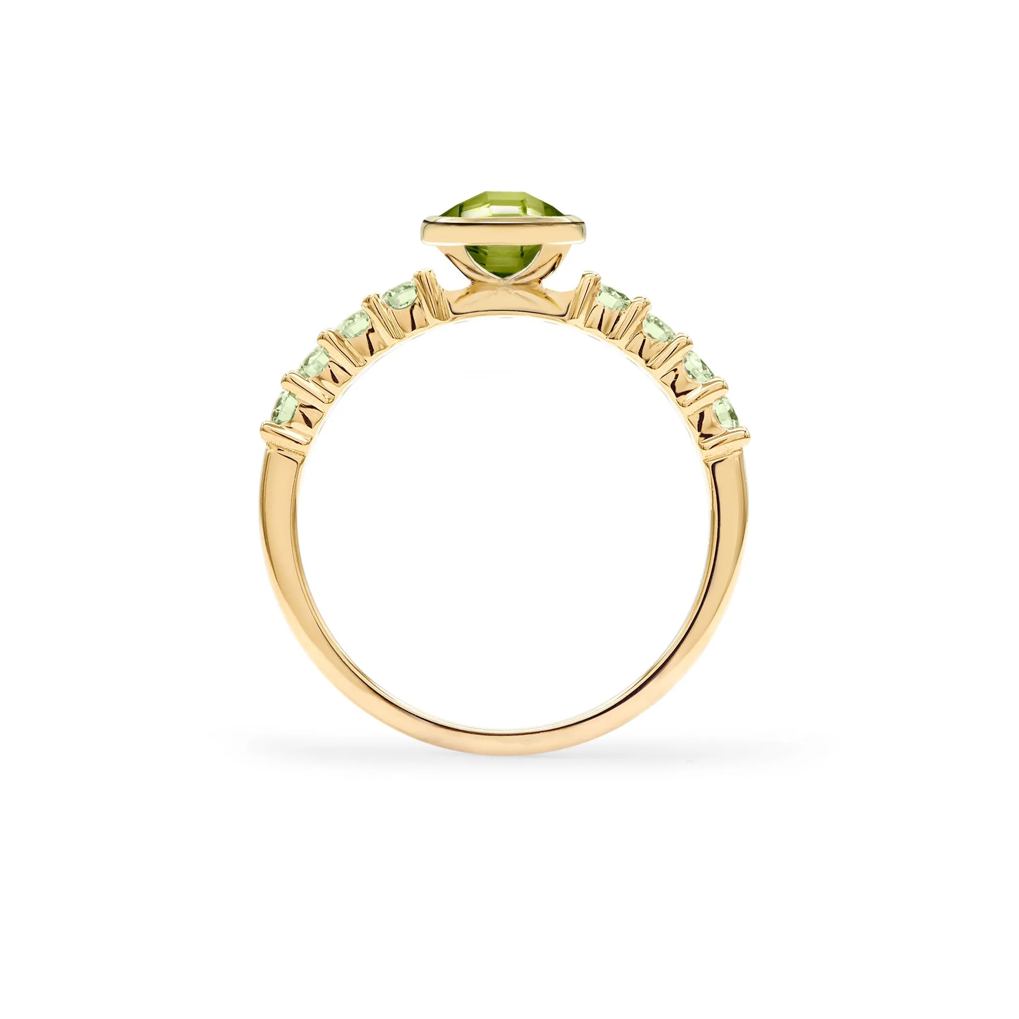 Rosecliff Grand Peridot Ring in 14k Gold (August) sold by Haverhill product image thumbnail 5