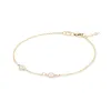 Personalized Classic 2 Birthstone Bracelet in 14k Gold sold by Haverhill