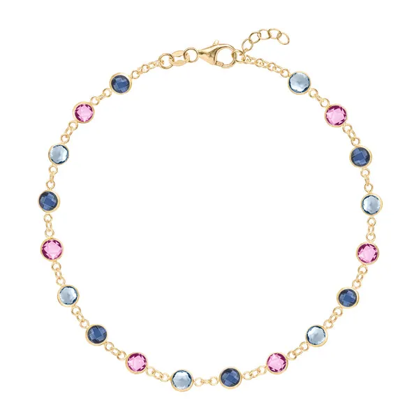 Personalized Newport Birthstone Bracelet in 14k Gold sold by Haverhill