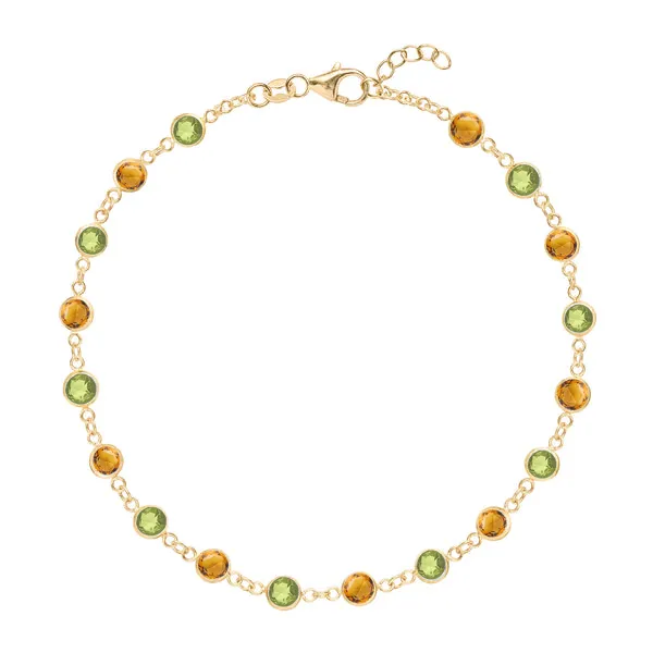 Personalized Newport Birthstone Bracelet in 14k Gold sold by Haverhill