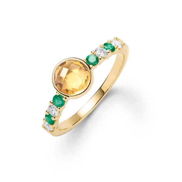 Personalized Rosecliff Grand Ring in 14k Gold sold by Haverhill