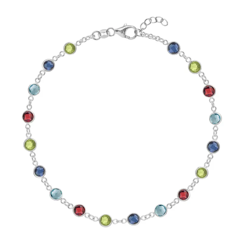 Personalized Newport Birthstone Bracelet in 14k Gold sold by Haverhill