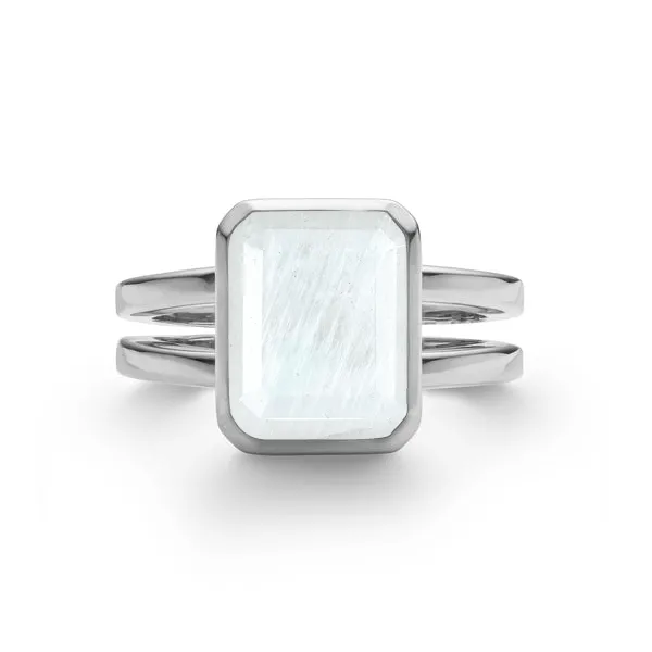 Personalized Warren Vertical Birthstone Ring in 14k Gold sold by Haverhill