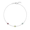 Personalized Classic 3 Birthstone Bracelet in 14k Gold sold by Haverhill