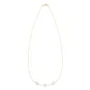 Personalized Grand 3 Birthstone Necklace in 14k Gold sold by Haverhill