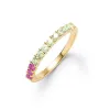 Personalized Rosecliff Birthstone Stackable Ring in 14k Gold sold by Haverhill