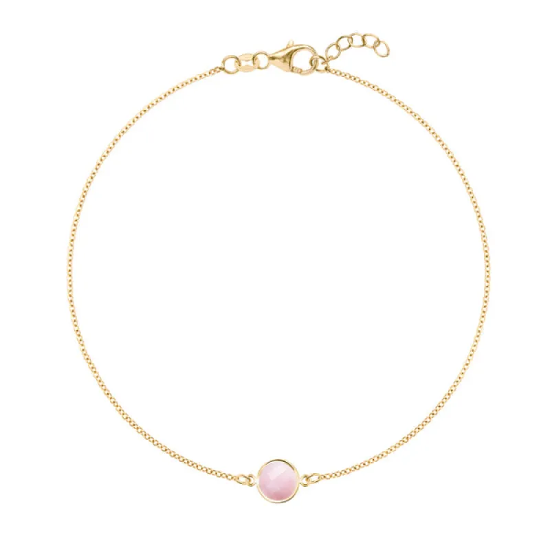Personalized Grand 1 Birthstone Bracelet in 14k Gold sold by Haverhill