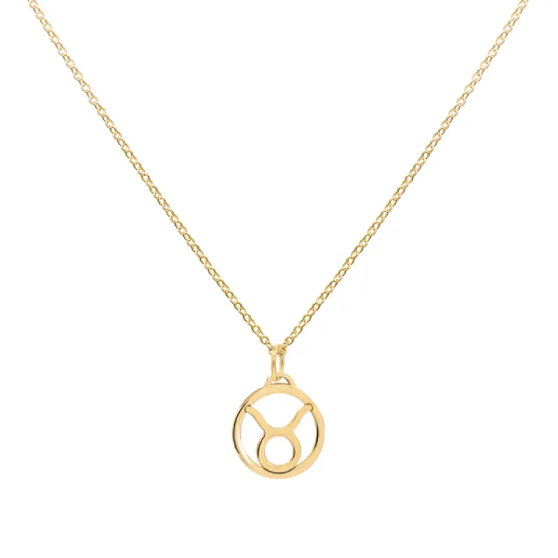 Personalized Zodiac Pendant in 14k Gold sold by Haverhill