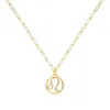 Personalized Zodiac Pendant in 14k Gold sold by Haverhill