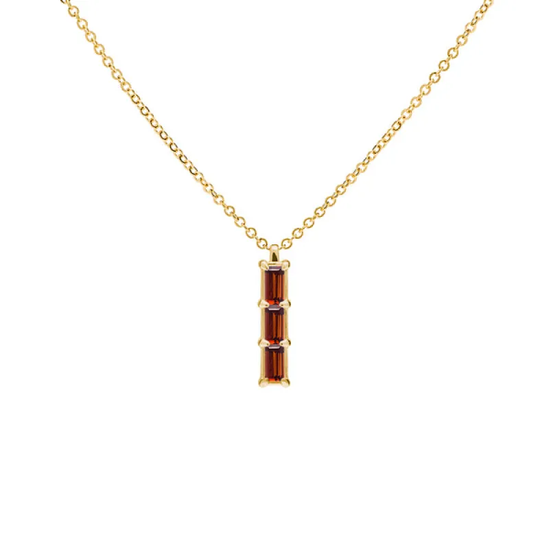 Personalized Providence 3 Birthstone Pendant in 14k Gold sold by Haverhill