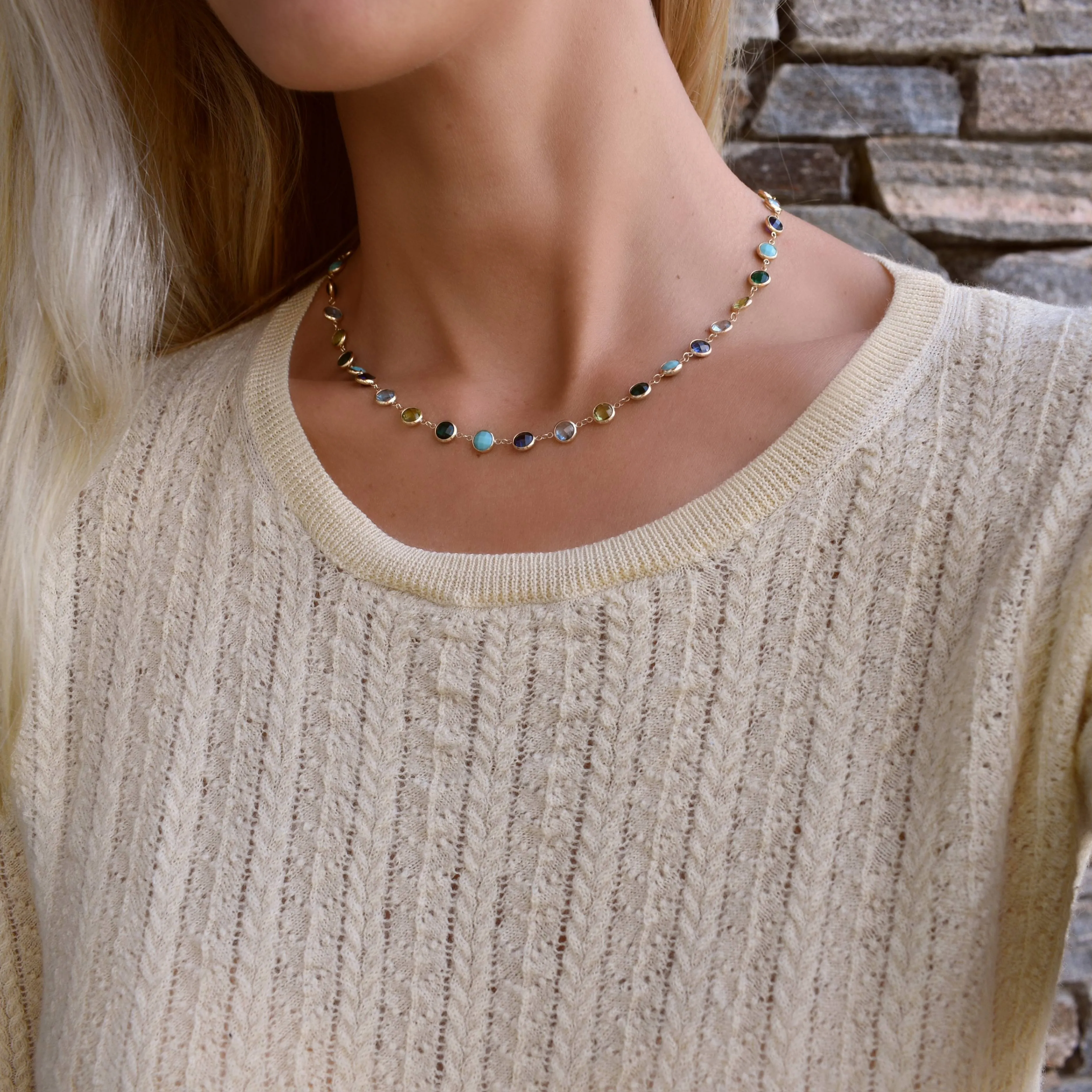 Personalized Newport Grand Necklace in 14k Gold sold by Haverhill product image thumbnail 2