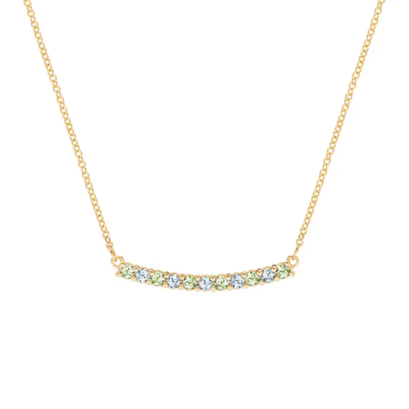 Personalized Rosecliff Bar Necklace in 14k Gold sold by Haverhill