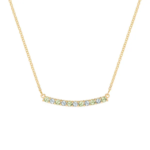 Personalized Rosecliff Bar Necklace in 14k Gold sold by Haverhill