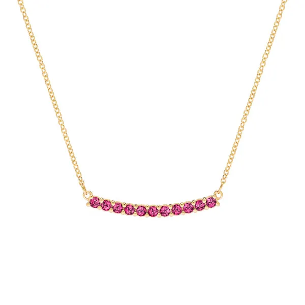 Personalized Rosecliff Bar Necklace in 14k Gold sold by Haverhill