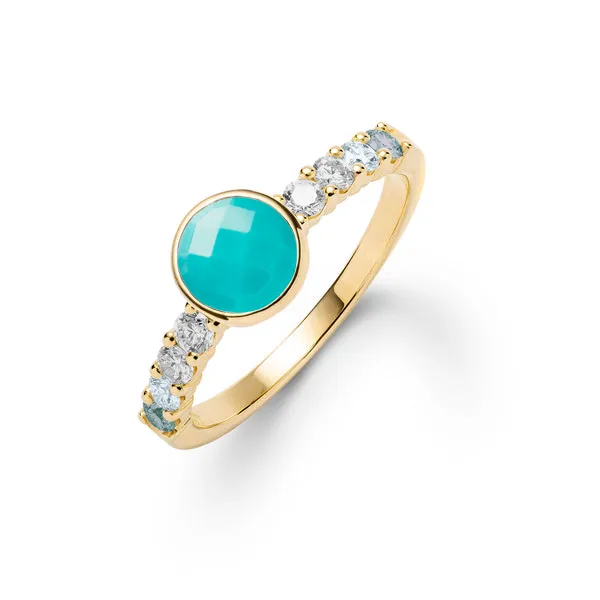 Personalized Rosecliff Grand Ring in 14k Gold sold by Haverhill