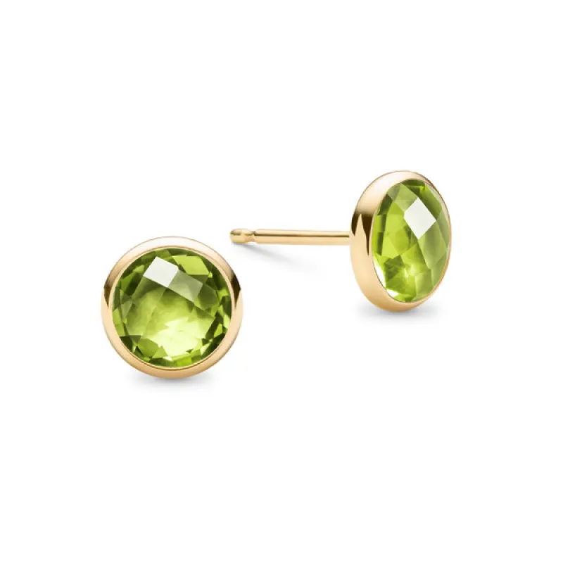 Grand Birthstone Stud Earrings in 14k Gold sold by Haverhill