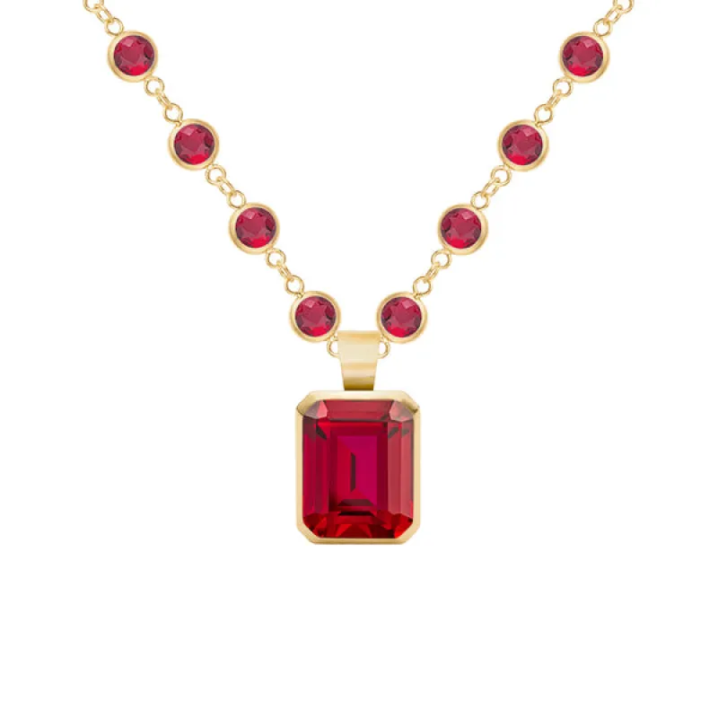 Warren Ruby Pendant in 14k Gold (July) sold by Haverhill