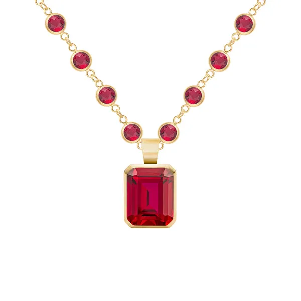 Warren Ruby Pendant in 14k Gold (July) sold by Haverhill