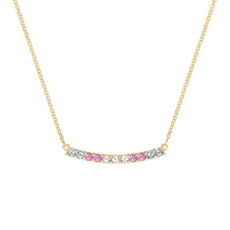 Personalized Rosecliff Bar Necklace in 14k Gold sold by Haverhill
