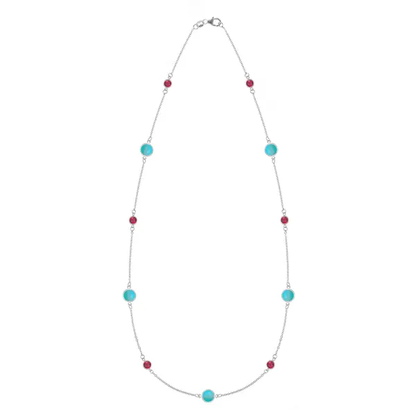 Personalized Bayberry Grand & Classic 11 Stone Necklace in 14k Gold sold by Haverhill