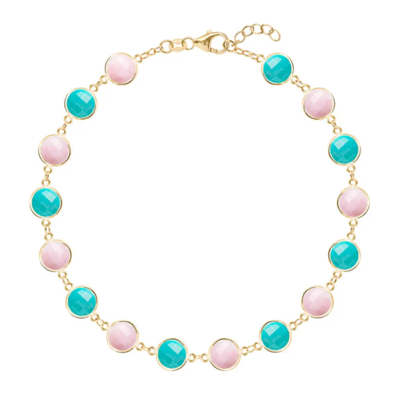 Personalized Newport Grand Bracelet in 14k Gold made by Haverhill