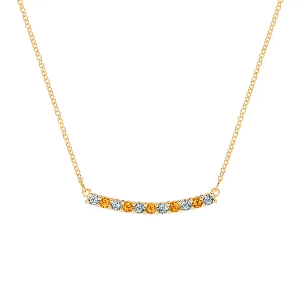 Personalized Rosecliff Bar Necklace in 14k Gold sold by Haverhill