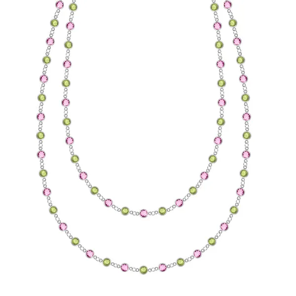 Personalized Newport Birthstone Long Necklace in 14k Gold sold by Haverhill