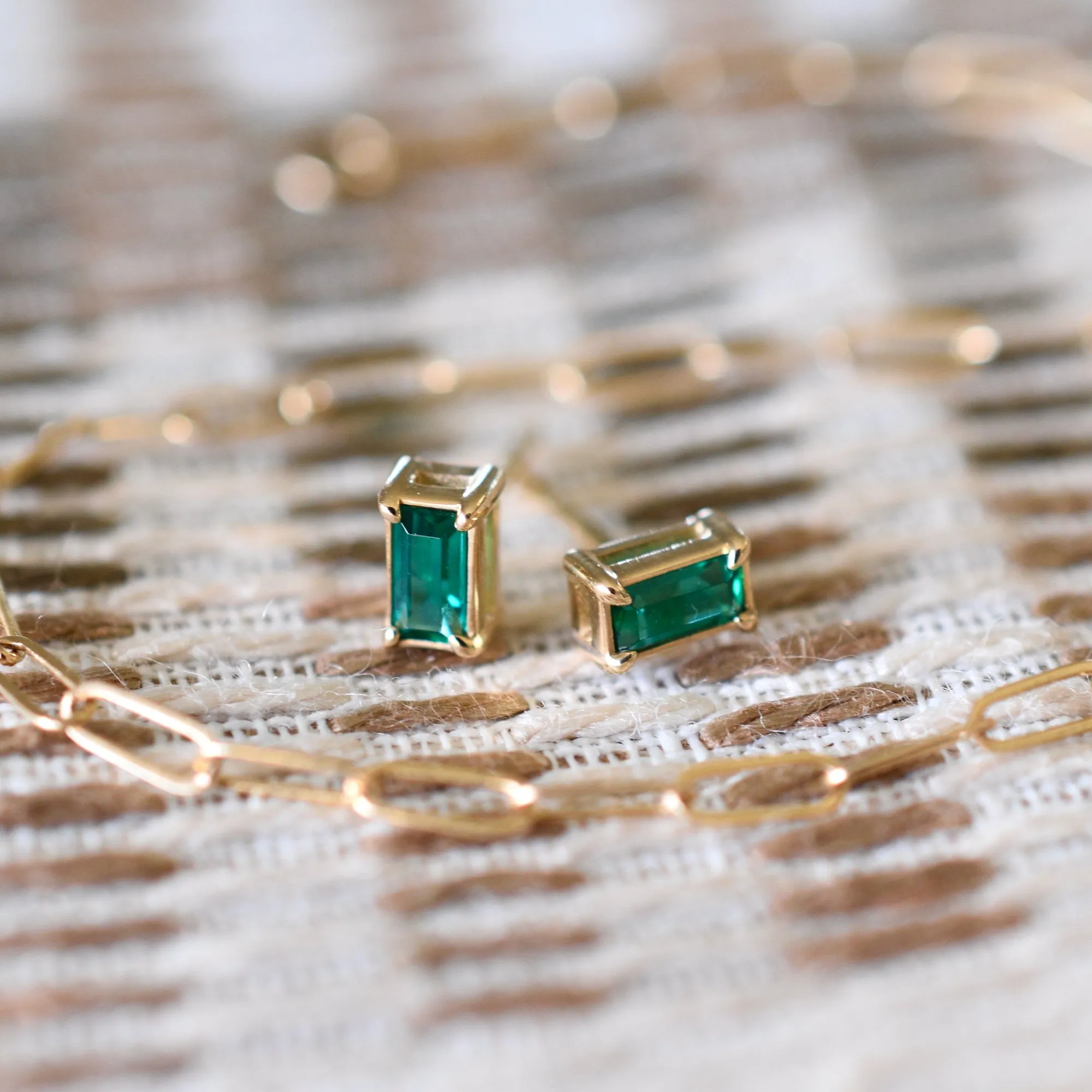 Providence Birthstone Stud Earrings in 14k Gold sold by Haverhill product image thumbnail 3