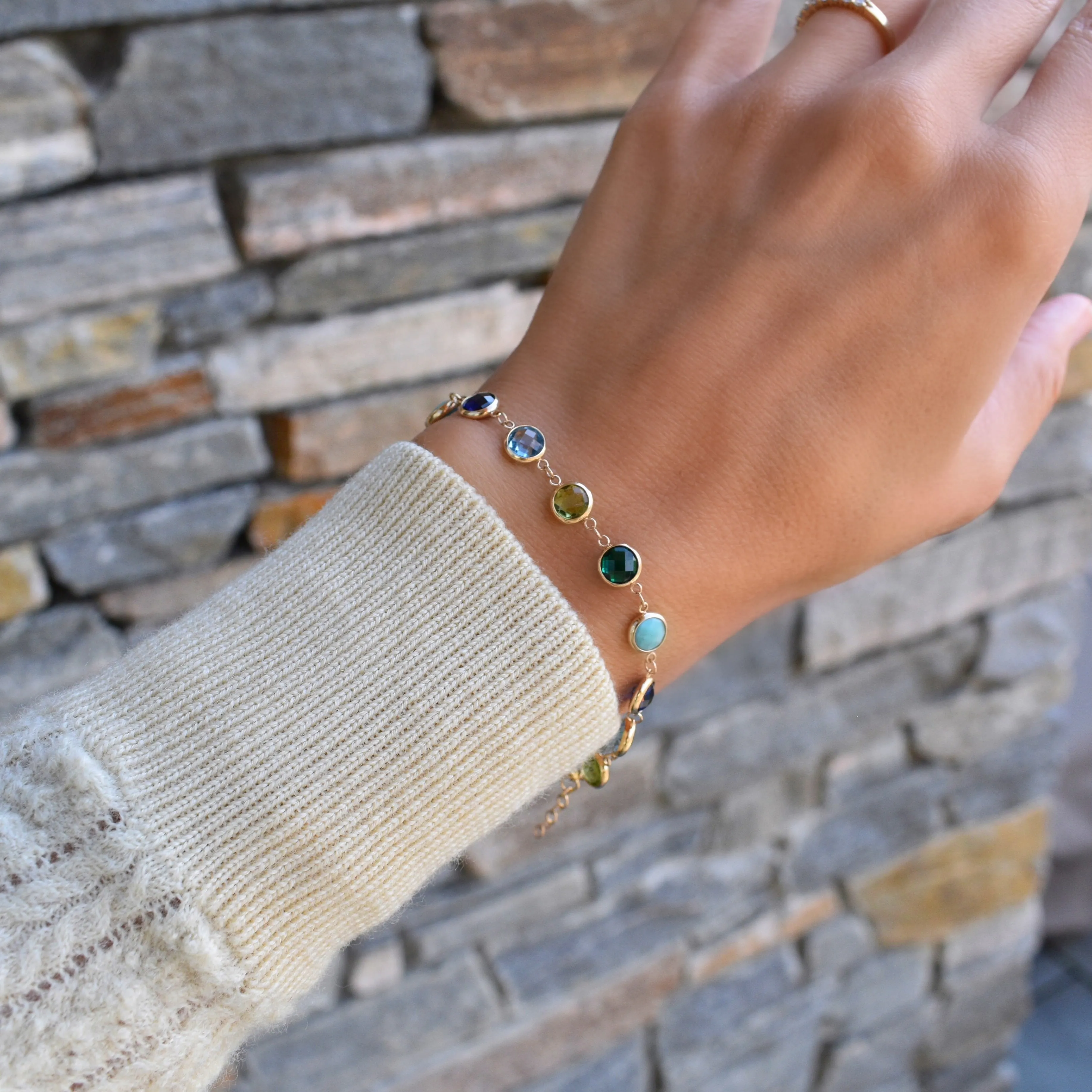 Personalized Newport Grand Bracelet in 14k Gold sold by Haverhill product image thumbnail 2