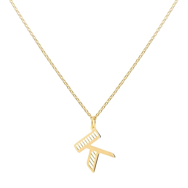 Personalized Essex Letter Pendant in 14k Gold sold by Haverhill