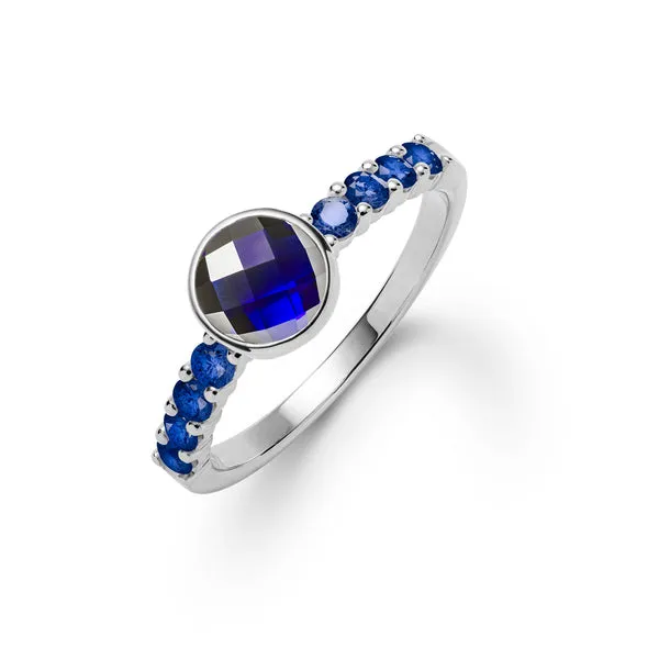 Rosecliff Grand Sapphire Ring in 14k Gold (September) sold by Haverhill