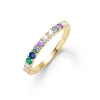 Personalized Rosecliff Birthstone Stackable Ring in 14k Gold sold by Haverhill