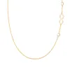 Personalized Classic Infinity & 2 Birthstone Necklace in 14k Gold sold by Haverhill