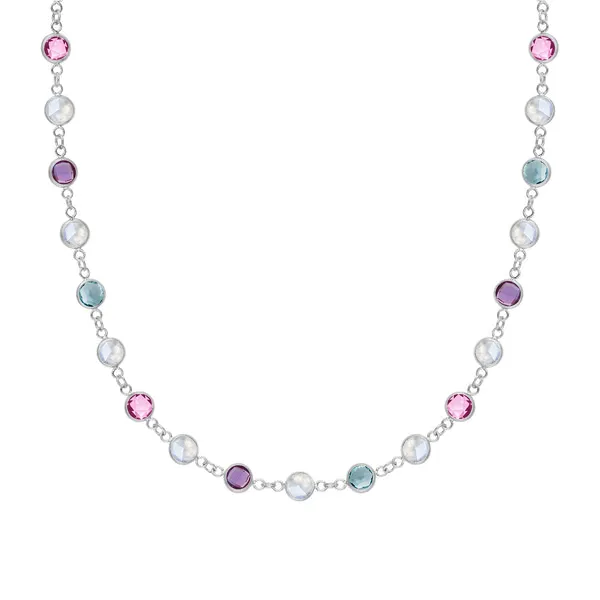 Personalized Newport Birthstone Necklace in 14k Gold sold by Haverhill