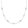 Personalized Classic 7 Birthstone Necklace in 14k Gold sold by Haverhill