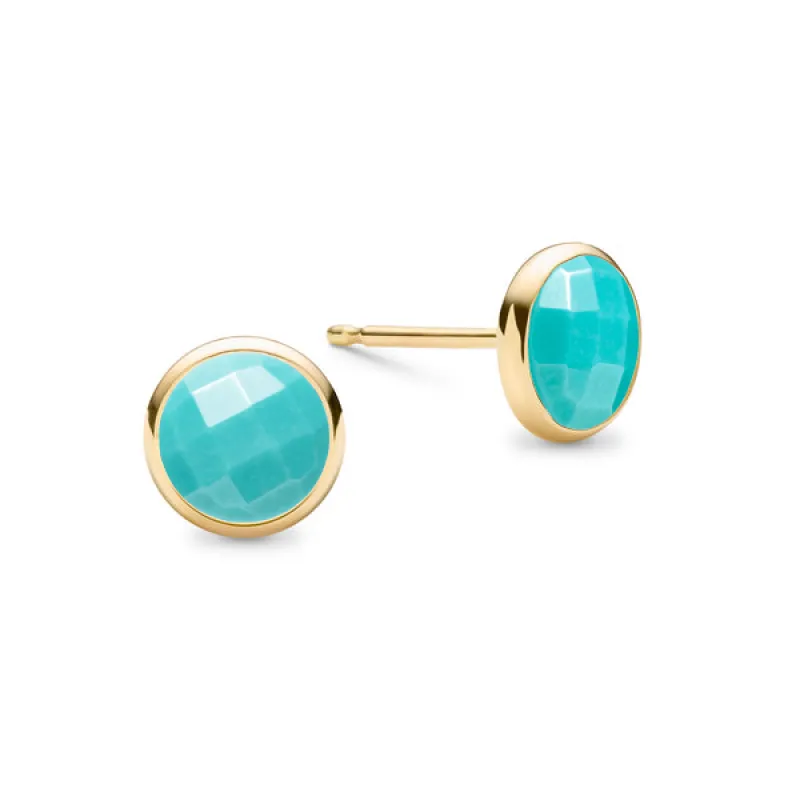 Grand Birthstone Stud Earrings in 14k Gold sold by Haverhill