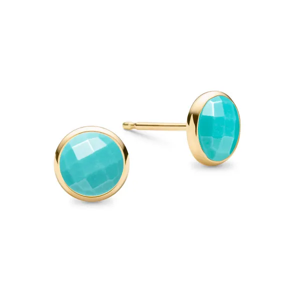 Grand Birthstone Stud Earrings in 14k Gold sold by Haverhill