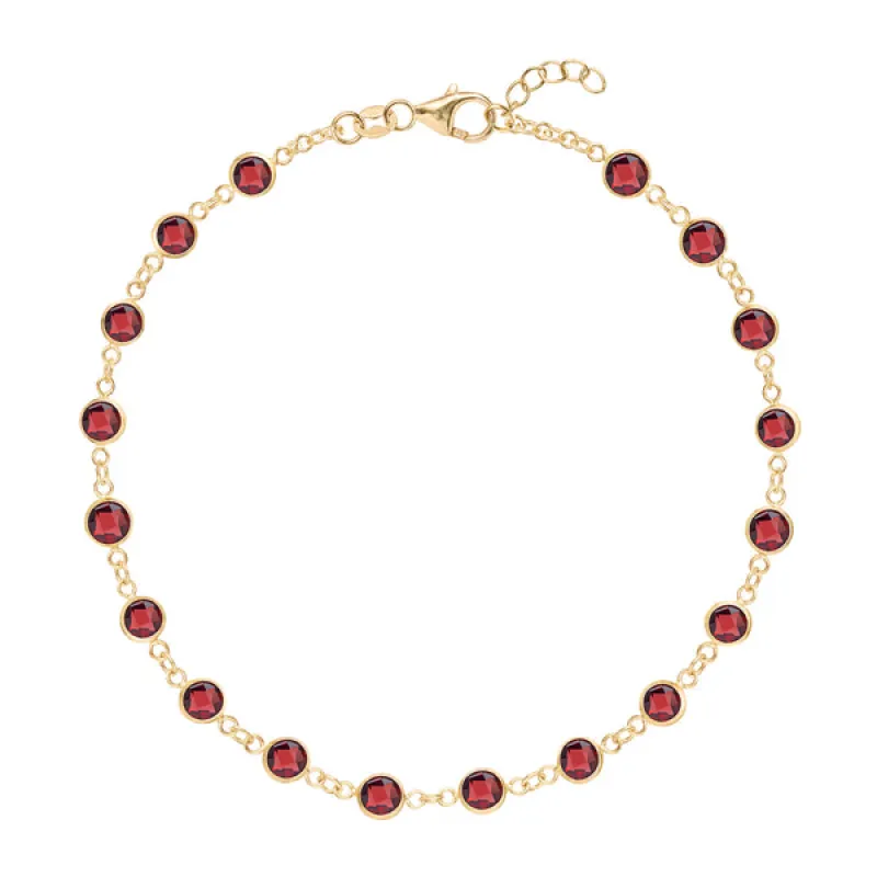 Personalized Newport Birthstone Bracelet in 14k Gold sold by Haverhill