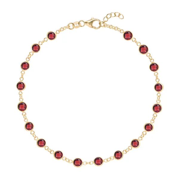 Personalized Newport Birthstone Bracelet in 14k Gold sold by Haverhill