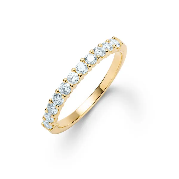 Personalized Rosecliff Birthstone Stackable Ring in 14k Gold sold by Haverhill